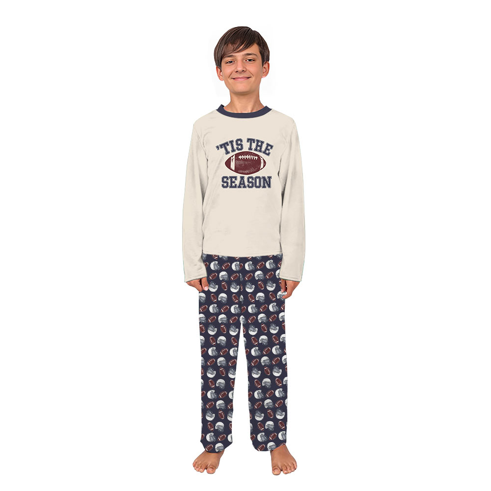 Tis The Season Football Family Matching Christmas Pajamas Tis The Season Football Family Matching Christmas Pajamas
