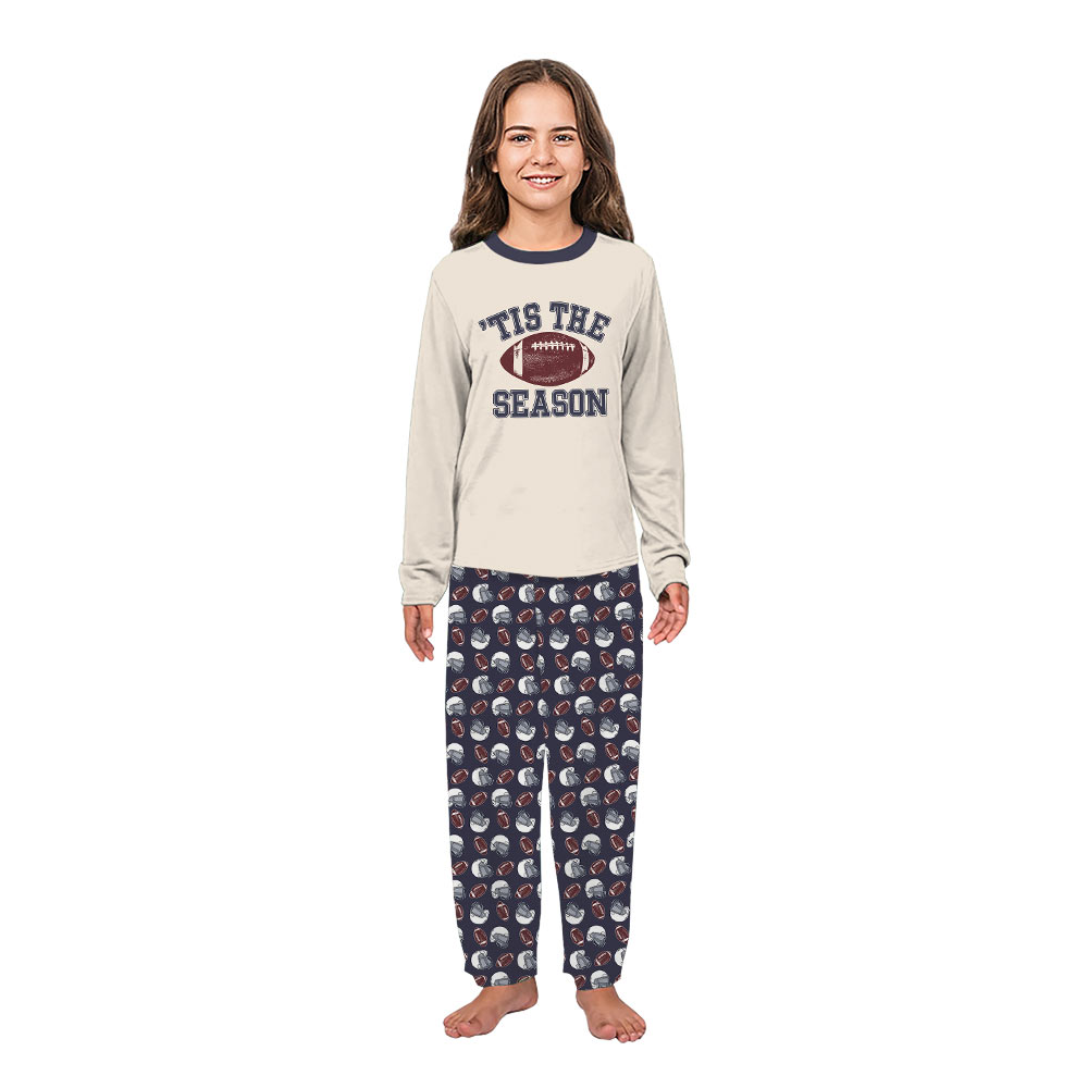 Tis The Season Football Family Matching Christmas Pajamas Tis The Season Football Family Matching Christmas Pajamas