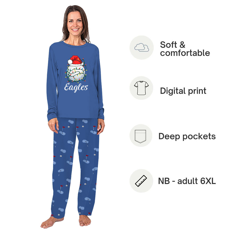 Personalized Golf Matching Pajamas For Christmas Live Preview Personalized Golf Matching Pajamas For Christmas Live Preview