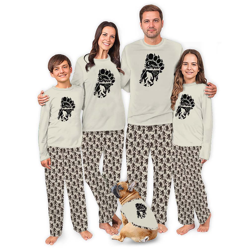 Soft Big Foot Long Sleeve Christmas Pajamas All Sizes