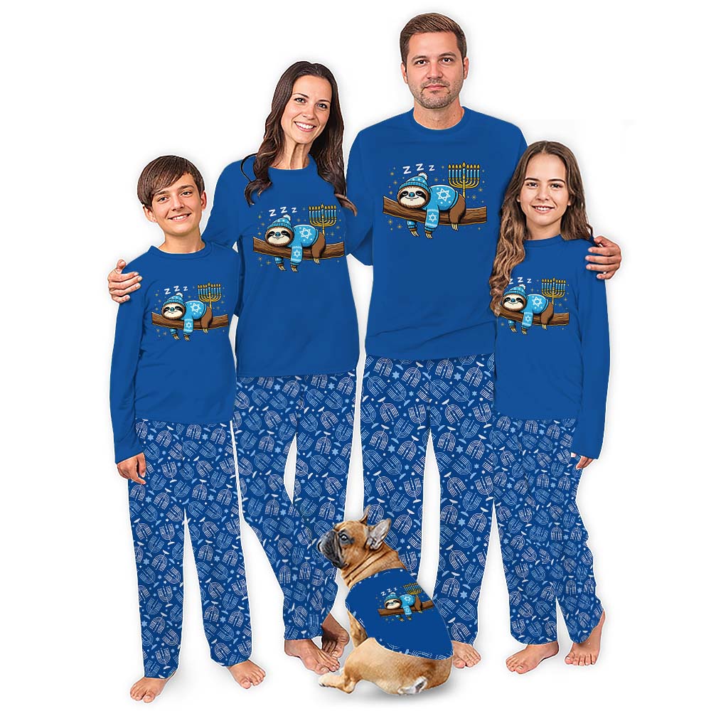 Cute Hanukkah Matching Pajamas For Dogs And Humans