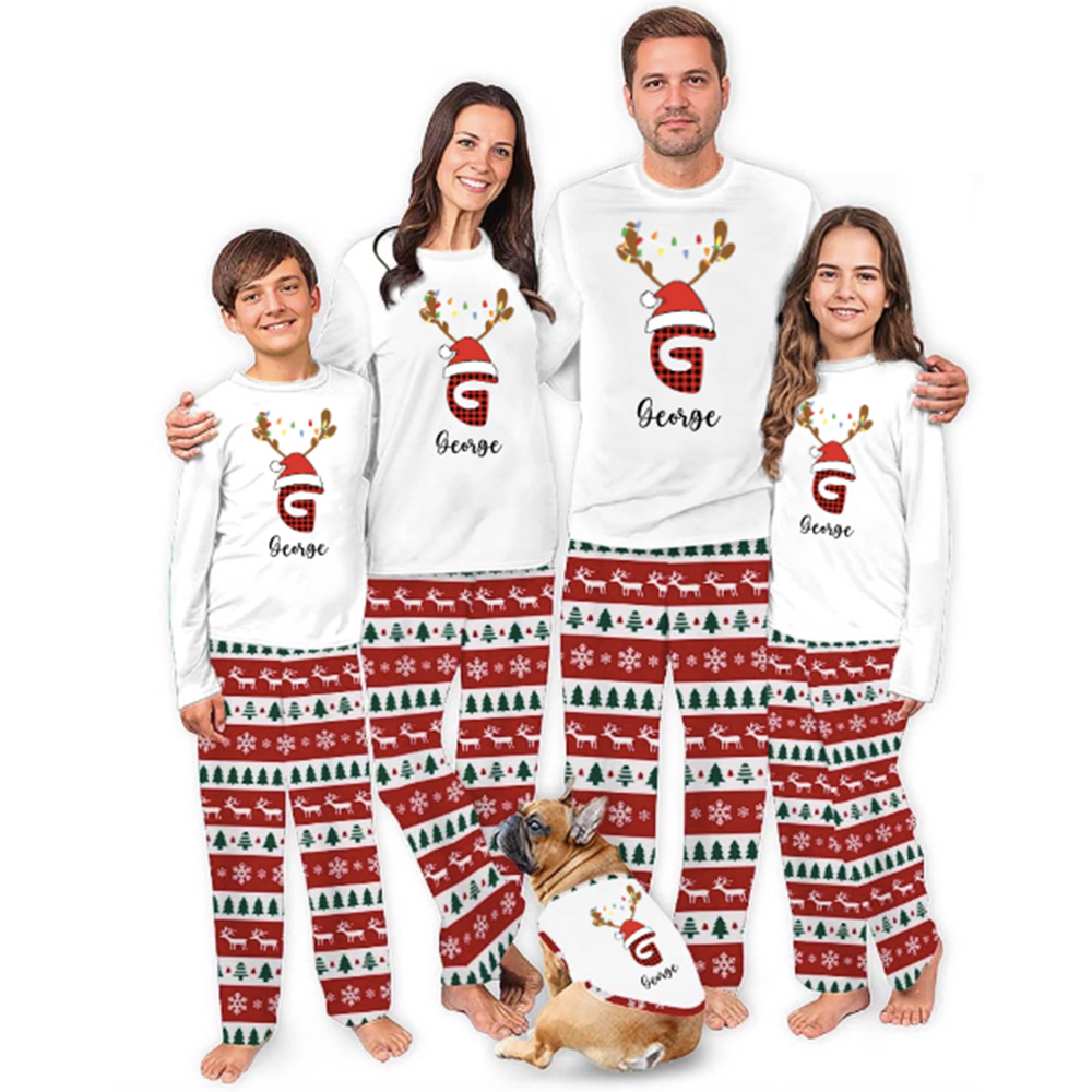 Unique Customizable Christmas Pajamas With Live Preview For Family All Sizes