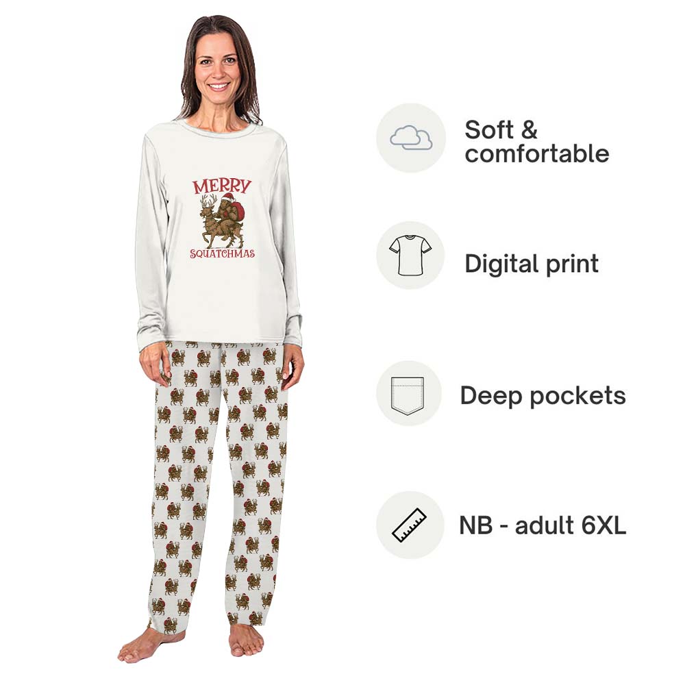Comfy Matching Sasquatch Christmas Pajamas With Plus Size Comfy Matching Sasquatch Christmas Pajamas With Plus Size