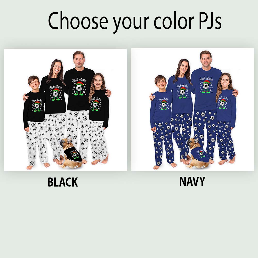 Elf Soccer Christmas Pajamas Saying Jingle Ballers Elf Soccer Christmas Pajamas Saying Jingle Ballers