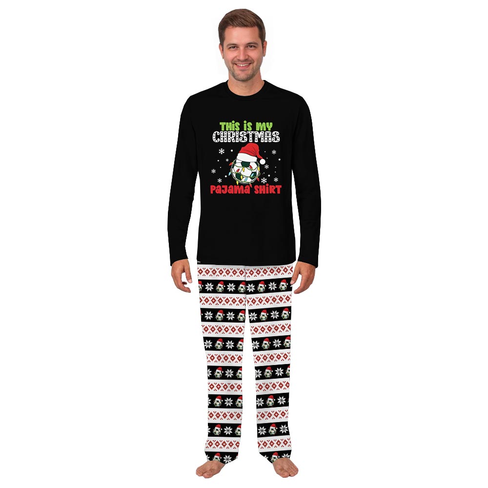 Festive This is My Christmas Soccer Pajama Shirt Family Holiday PJs Festive This is My Christmas Soccer Pajama Shirt Family Holiday PJs