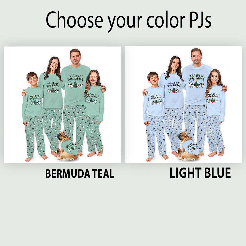 Funny Penguin Christmas Light Family Pajamas With Pockets