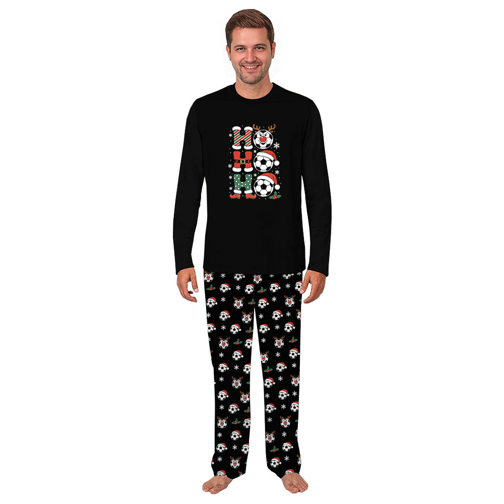 Soccer Ho Ho Ho Cute Family Pajamas For Christmas Soccer Ho Ho Ho Cute Family Pajamas For Christmas