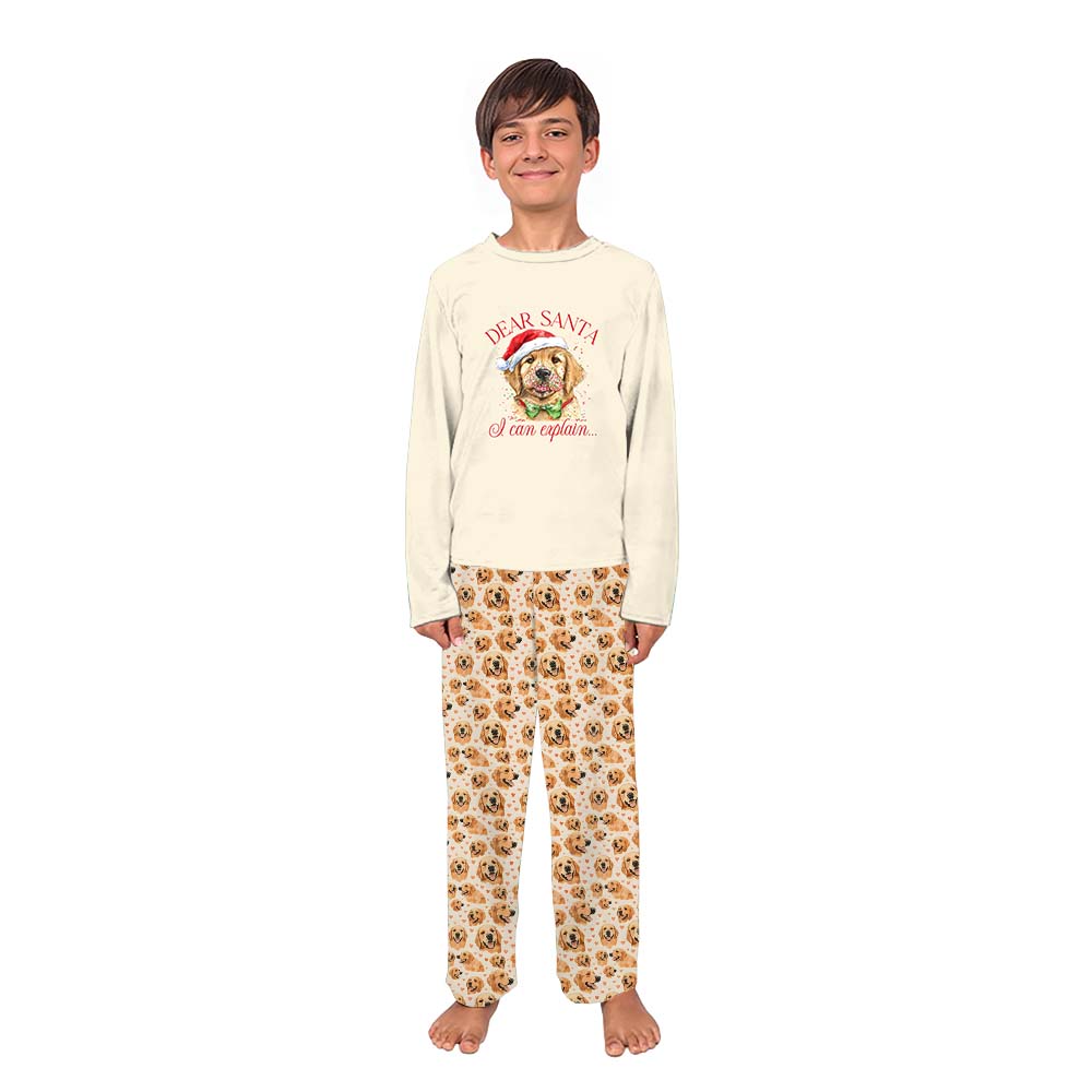 Golden Retriever Matching Christmas Pajamas Big And Tall Golden Retriever Matching Christmas Pajamas Big And Tall
