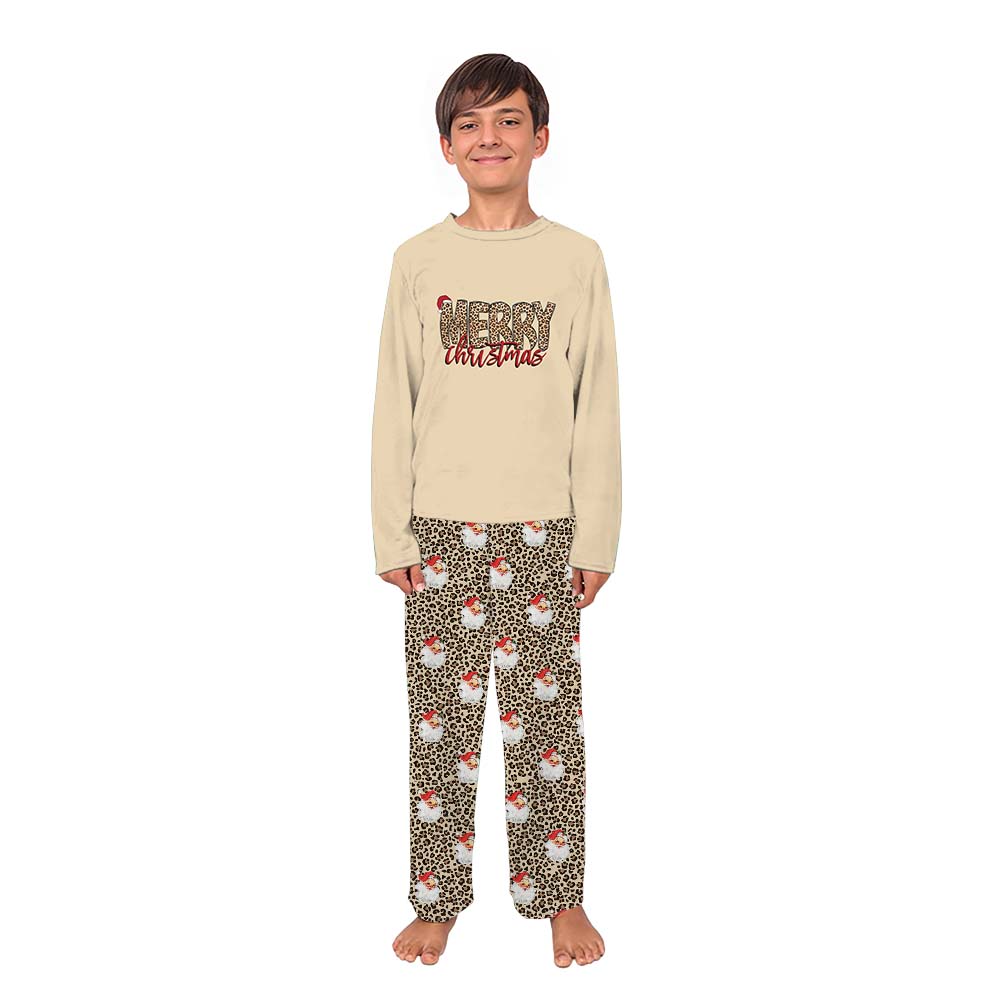 Leopard Print Christmas Pajamas For Family All Sizes Leopard Print Christmas Pajamas For Family All Sizes