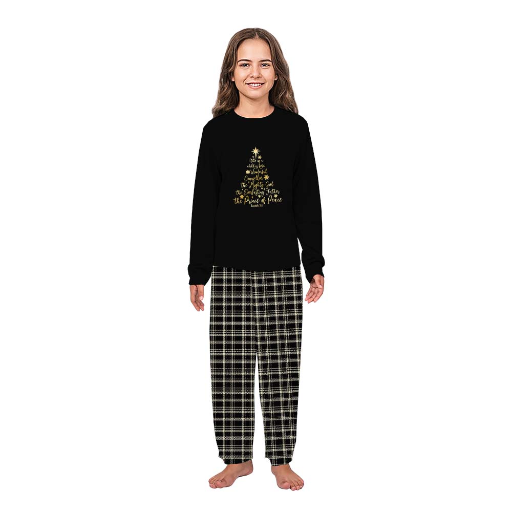 Bible Verse Isaiah 9 6 Christian Christmas Family Pajamas All Sizes