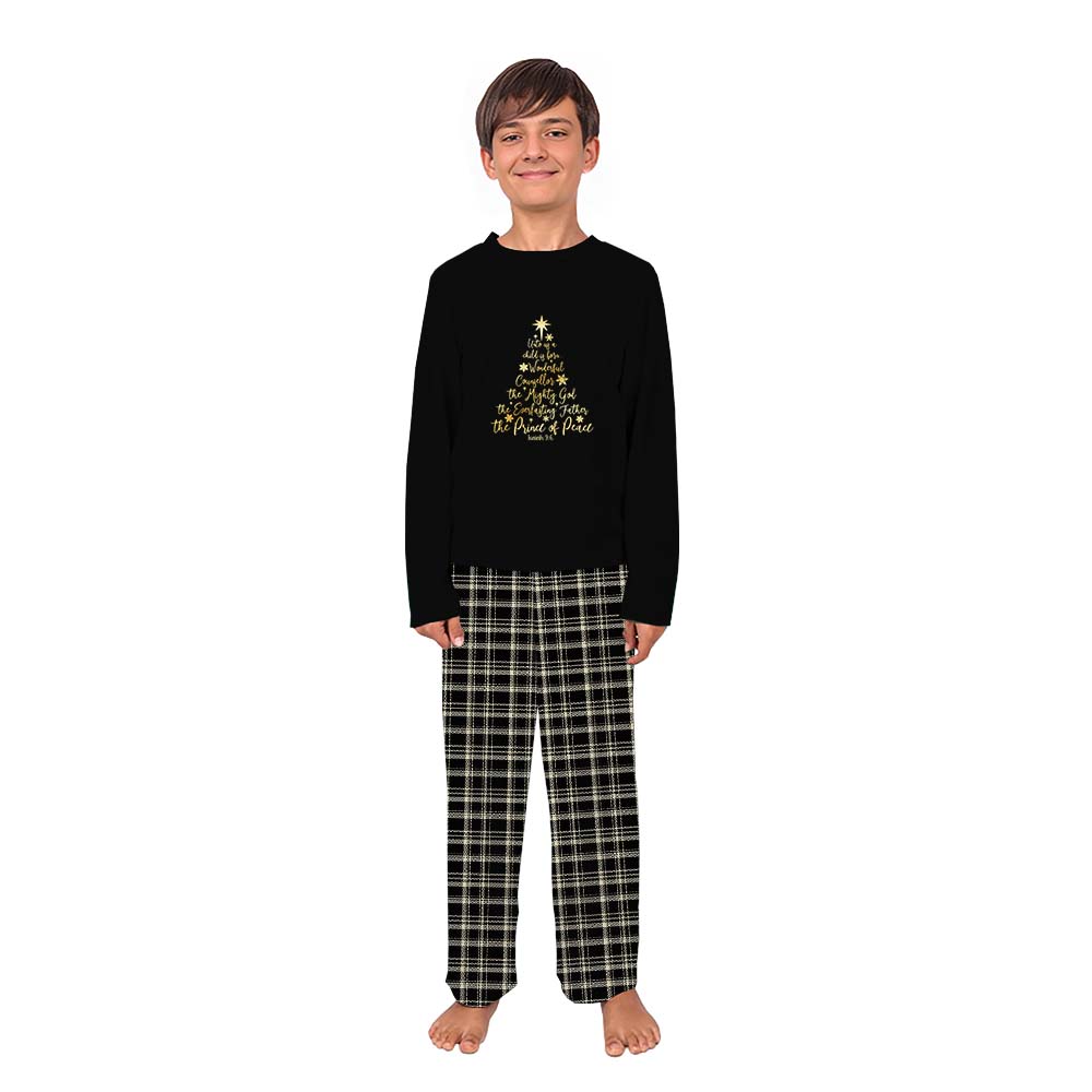 Bible Verse Isaiah 9 6 Christian Christmas Family Pajamas All Sizes