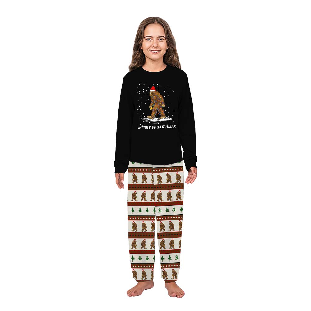 Sasquatch Ugly Family Christmas Pajamas With Pockets