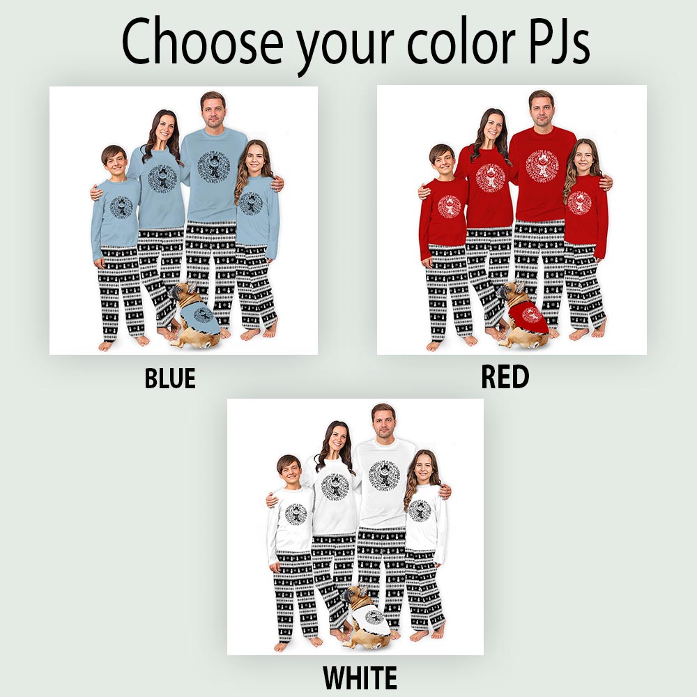Funny Snowman Believe Matching Family Xmas Pajamas