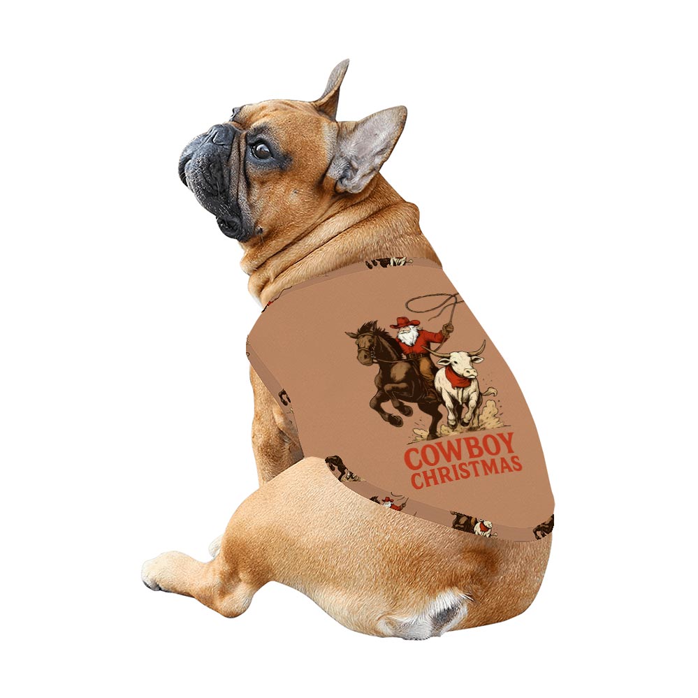 Christmas Cowboy Santa Riding Horse Matching Xmas Pjs Family