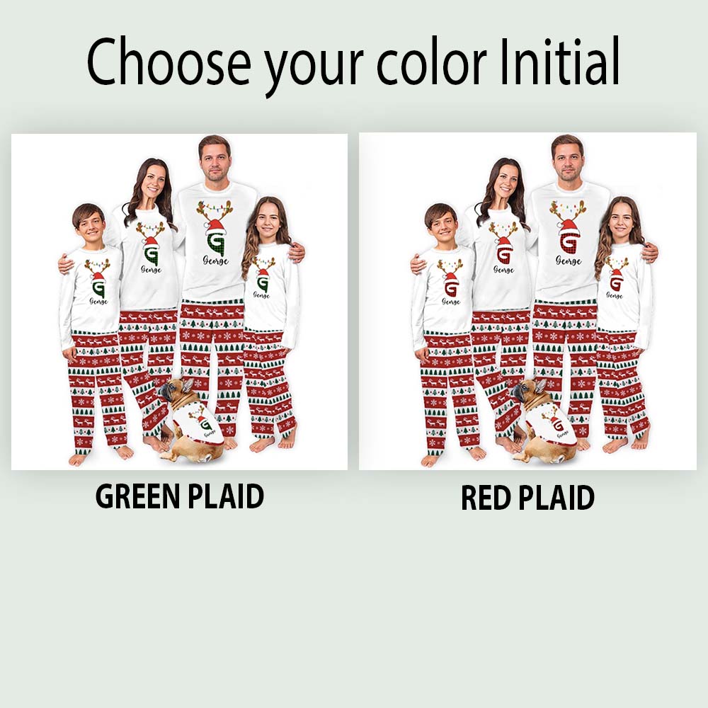 Unique Customizable Christmas Pajamas With Live Preview For Family All Sizes