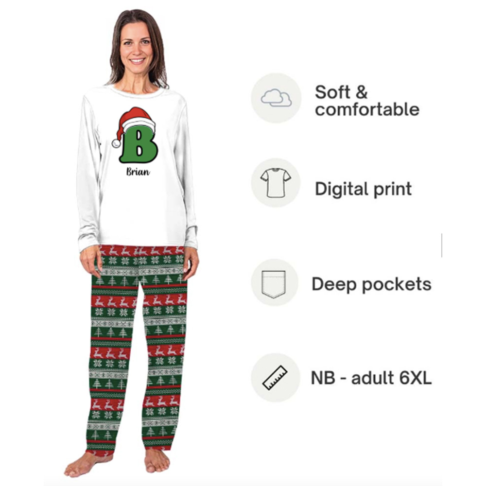 Custom Family Christmas Pajamas With Live Preview And Plus Size Custom Family Christmas Pajamas With Live Preview And Plus Size