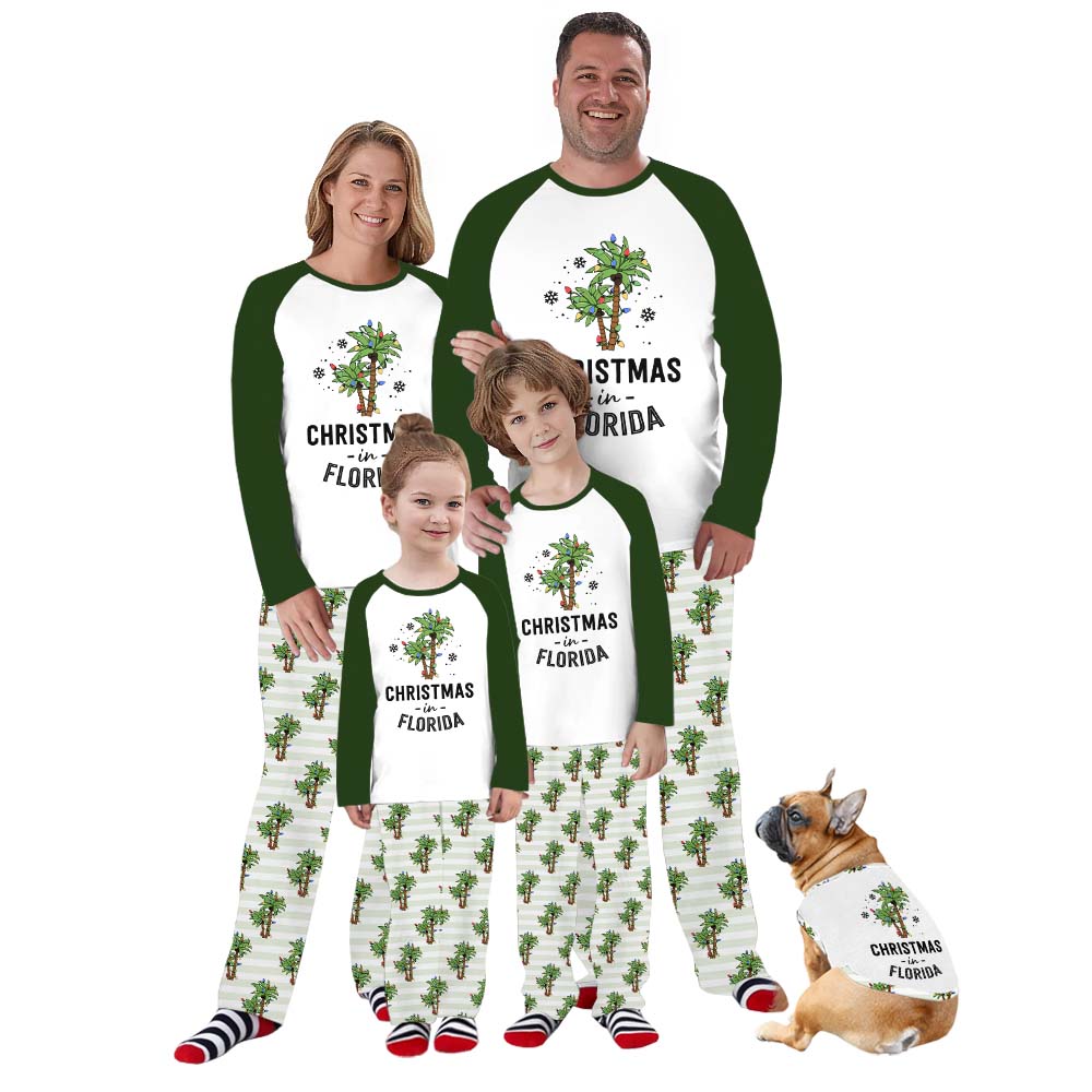 Palm Trees Christmas Pajamas For Florida With Plus Size Palm Trees Christmas Pajamas For Florida With Plus Size