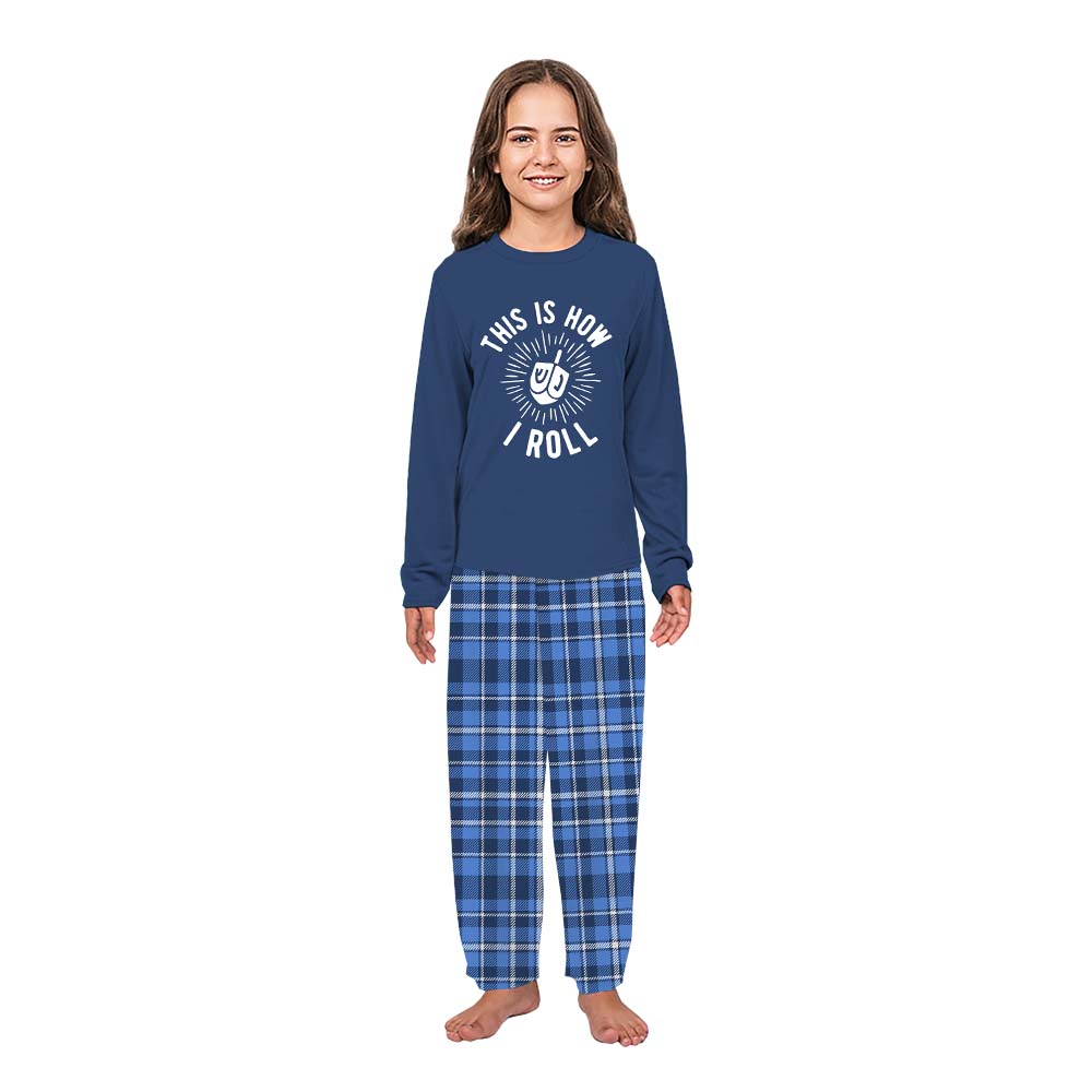 Funny This Is How I Roll Matching Hanukkah Pajamas With Dog