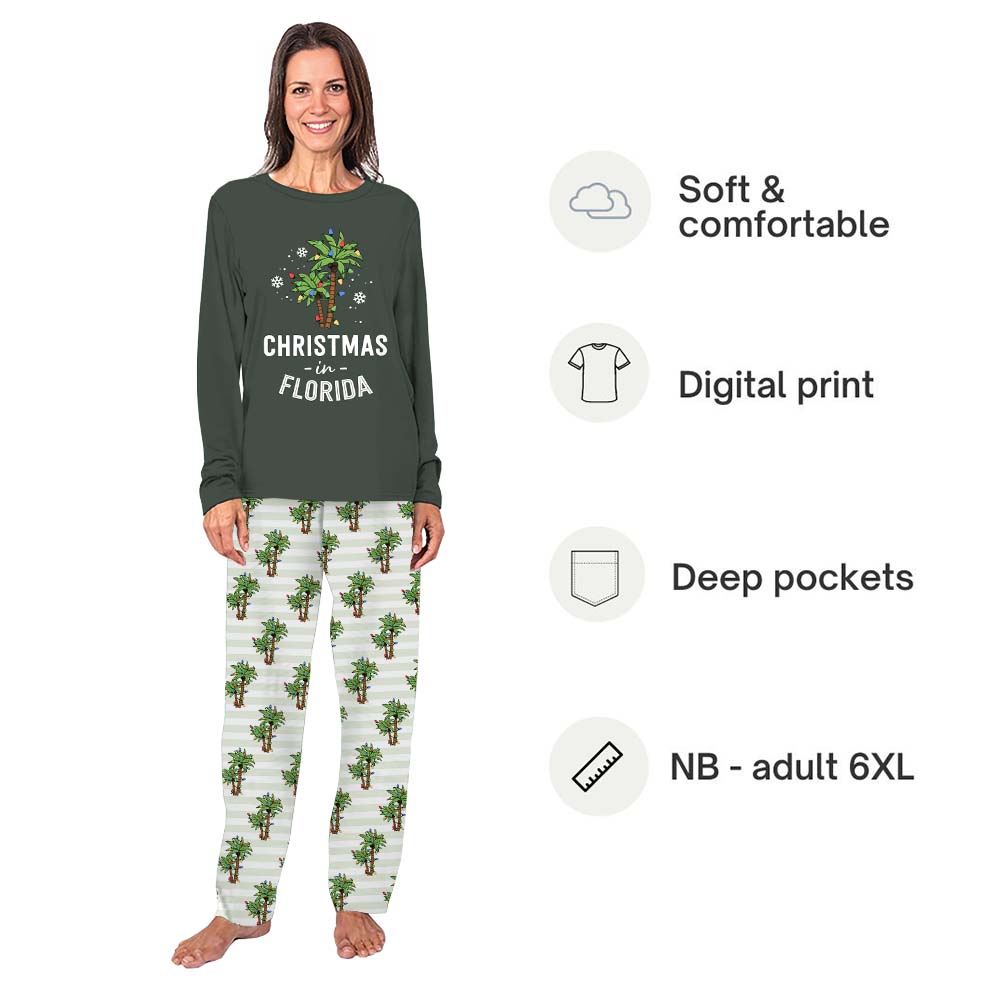 Florida Christmas Pajamas For Dogs And Family