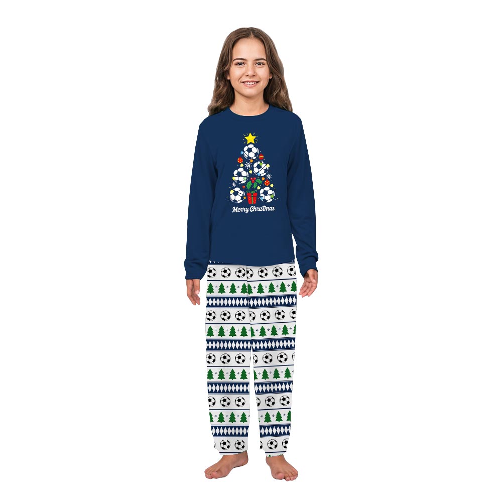 Soccer Christmas Tree Xmas Pajamas Matching with Ugly Pants Soccer Christmas Tree Xmas Pajamas Matching with Ugly Pants