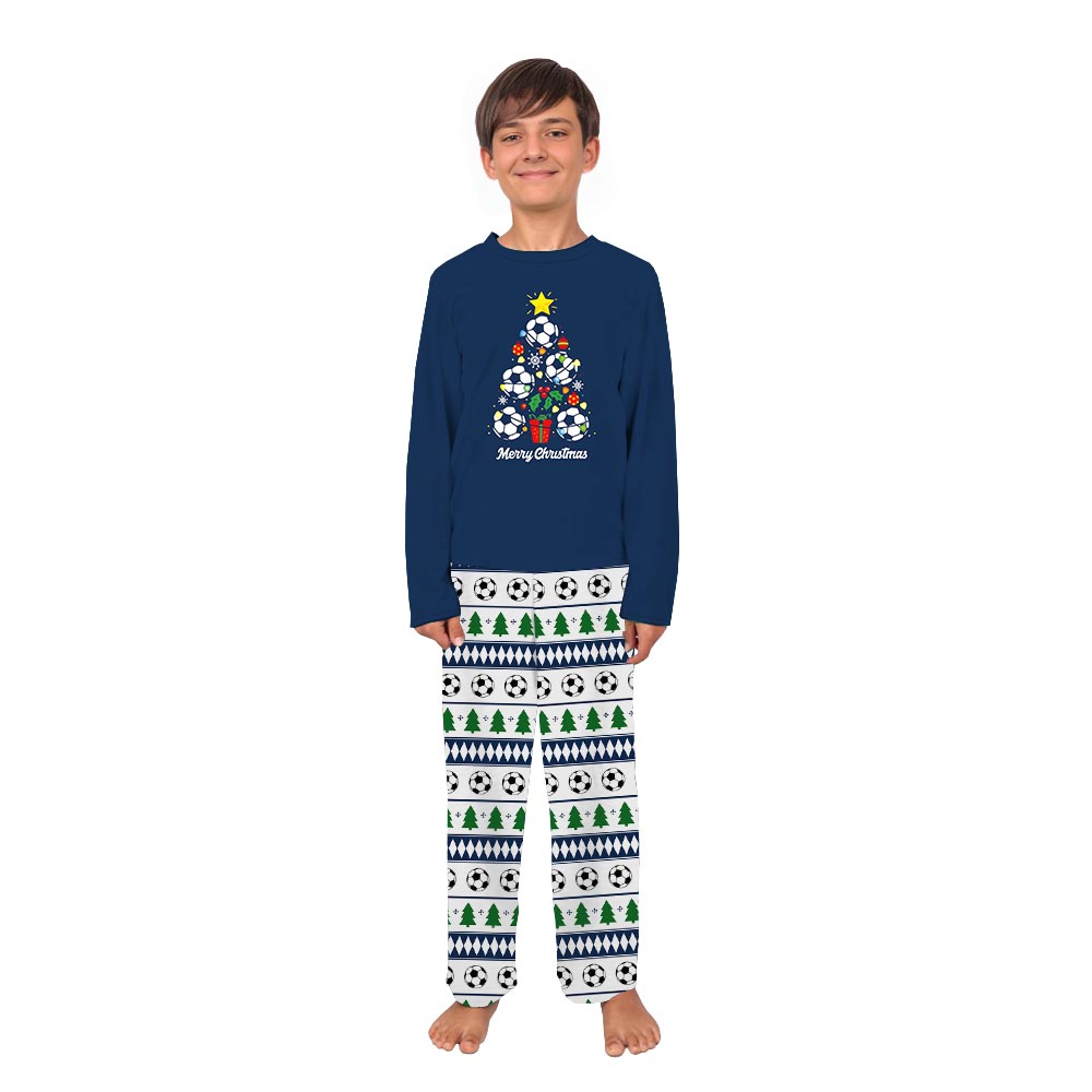 Soccer Christmas Tree Xmas Pajamas Matching with Ugly Pants Soccer Christmas Tree Xmas Pajamas Matching with Ugly Pants