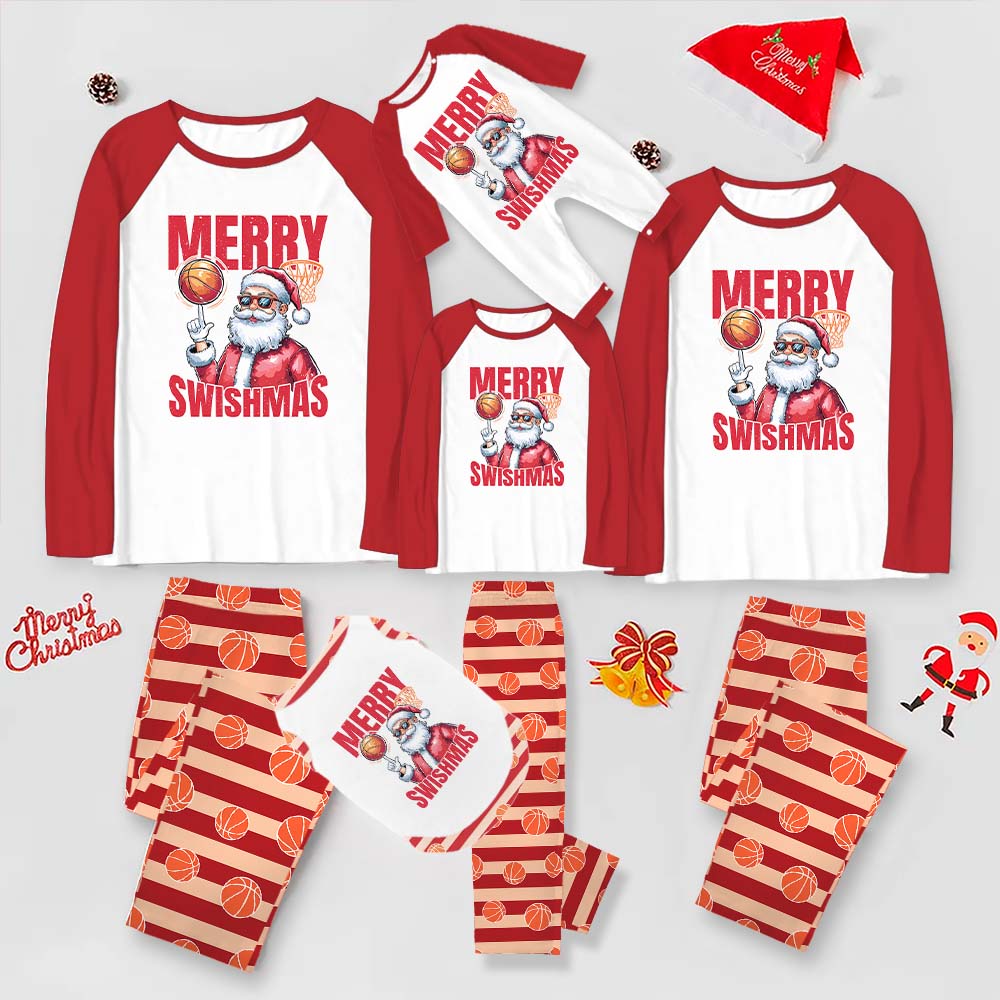 Santa Basketball Christmas Pajamas Matching Dog With Plus Size Santa Basketball Christmas Pajamas Matching Dog With Plus Size
