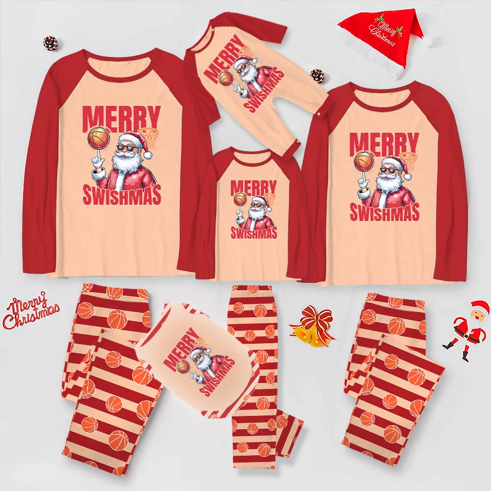 Santa Basketball Christmas Pajamas Matching Dog With Plus Size Santa Basketball Christmas Pajamas Matching Dog With Plus Size