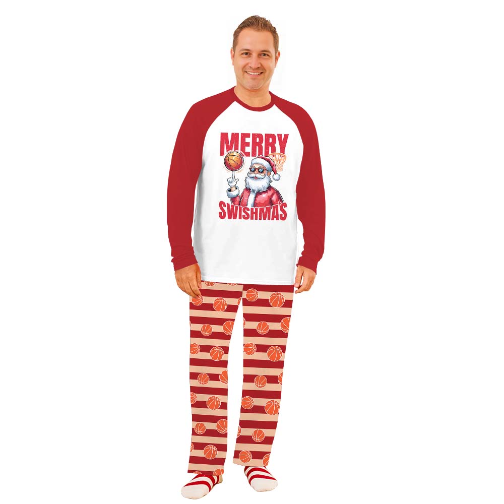 Santa Basketball Christmas Pajamas Matching Dog With Plus Size Santa Basketball Christmas Pajamas Matching Dog With Plus Size