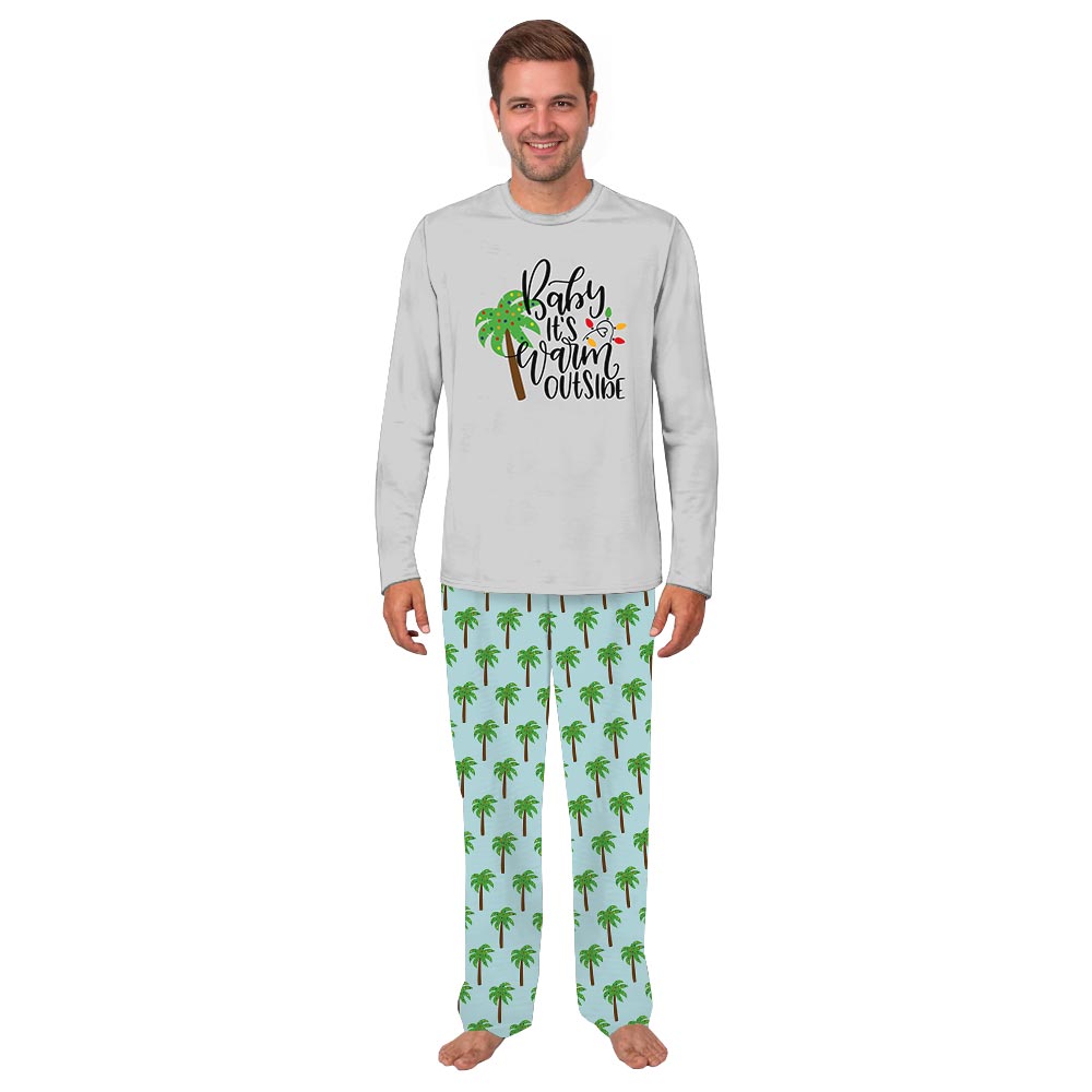 Baby It is Warm Outside Tropical Christmas Holiday Family Pajamas