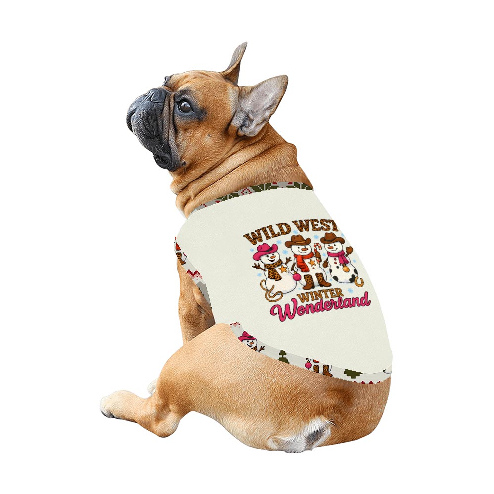Winter Wild West Wonderland with Snowman Family Dog Christmas Pajamas Winter Wild West Wonderland with Snowman Family Dog Christmas Pajamas