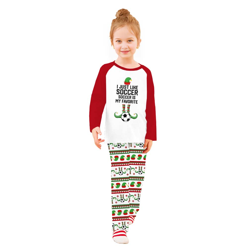 Christmas Elf Soccer Team Pajamas With Pockets Christmas Elf Soccer Team Pajamas With Pockets