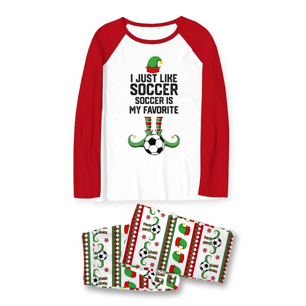 Christmas Elf Soccer Team Pajamas With Pockets Christmas Elf Soccer Team Pajamas With Pockets