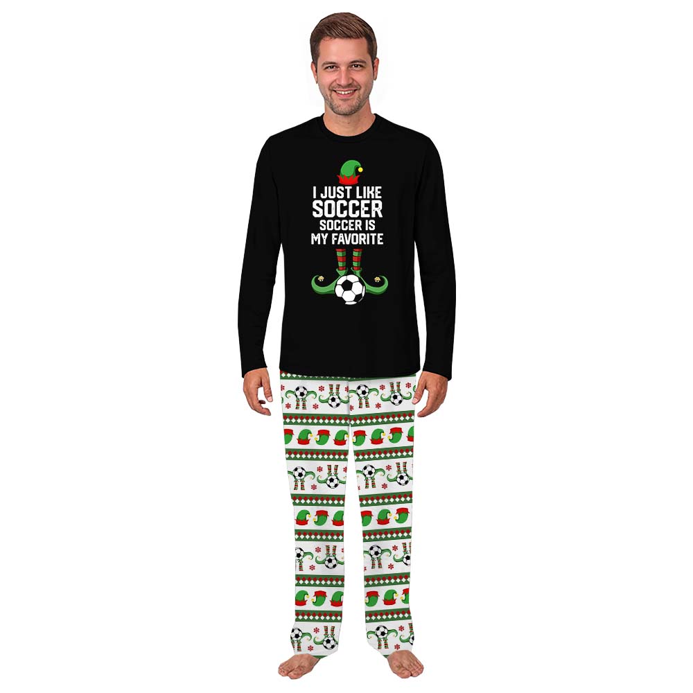 Elf And Soccer Christmas Pajamas For The Whole Family With Plus Sizes