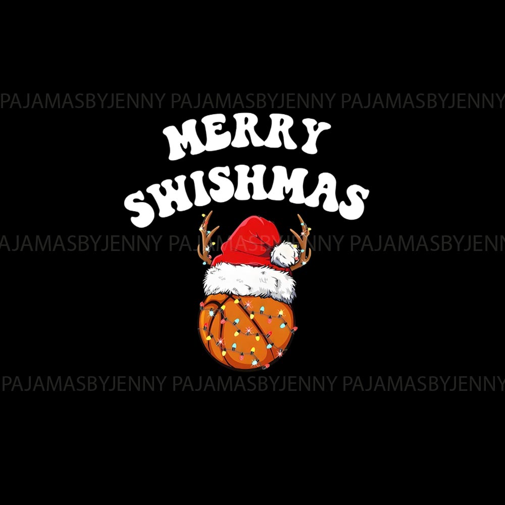 Funny Merry Swishmas Basketball Matching Family And Dog Pajamas Funny Merry Swishmas Basketball Matching Family And Dog Pajamas
