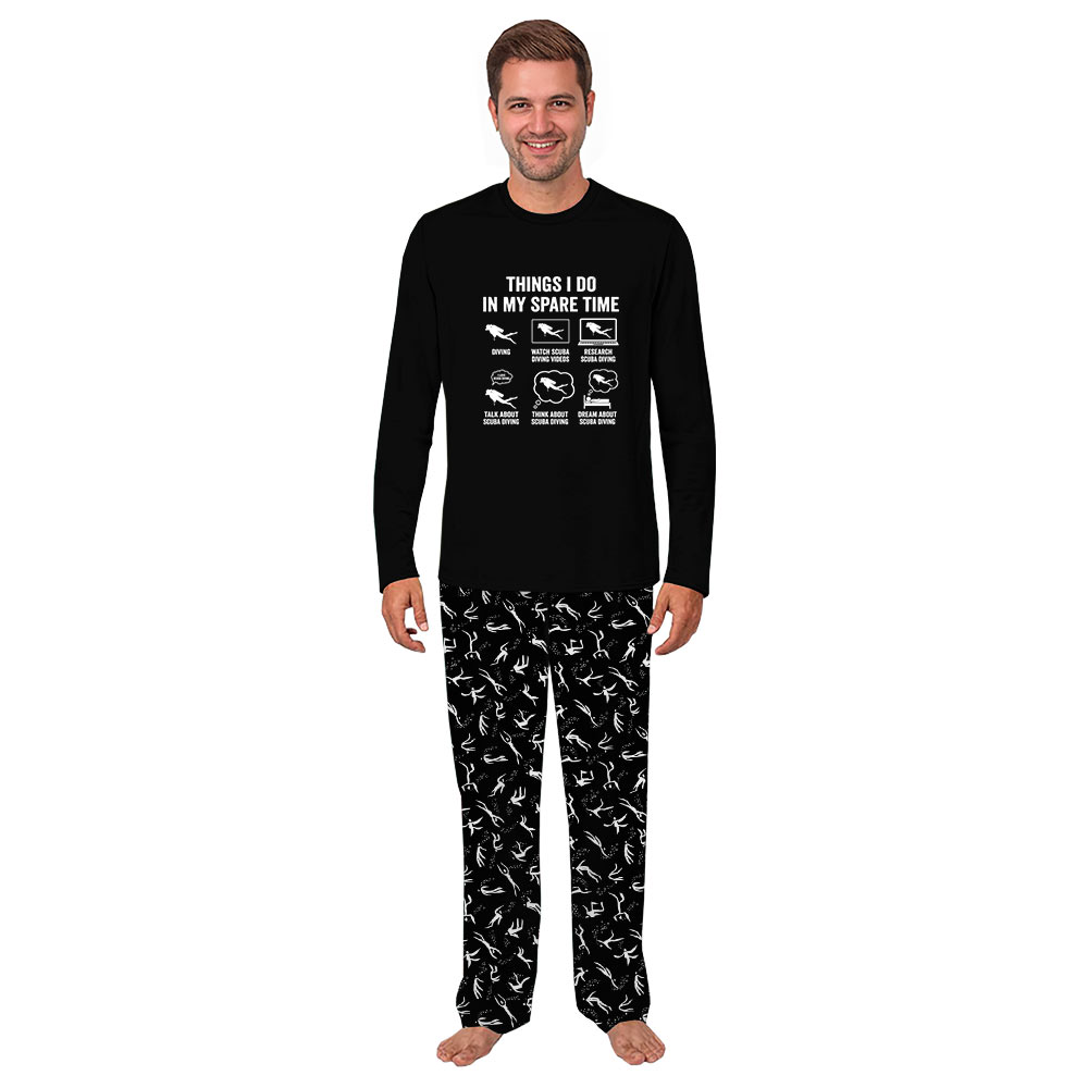 Funny Scuba Diver Christmas Pajamas Matching Family And Dog Funny Scuba Diver Christmas Pajamas Matching Family And Dog