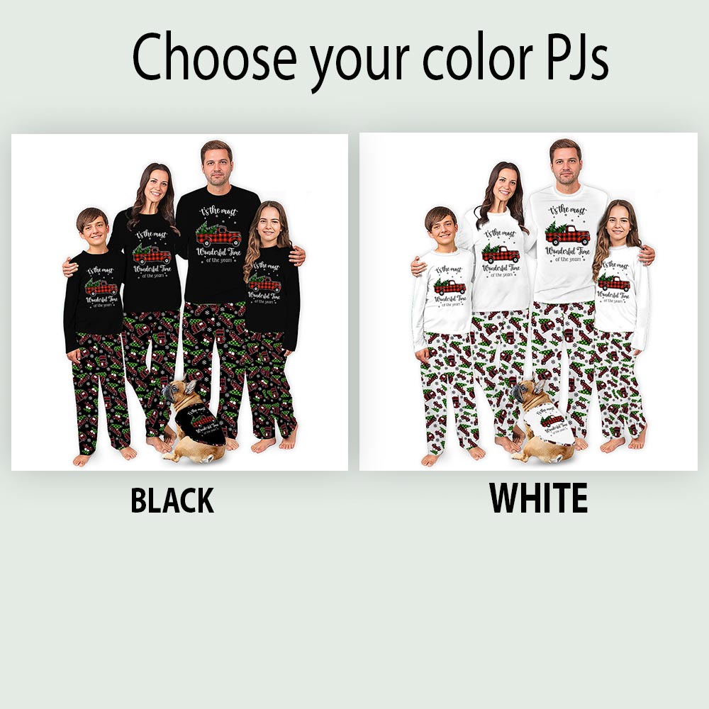 Red Truck Christmas Tree Pajamas Matching Family Sleepwear Red Truck Christmas Tree Pajamas Matching Family Sleepwear