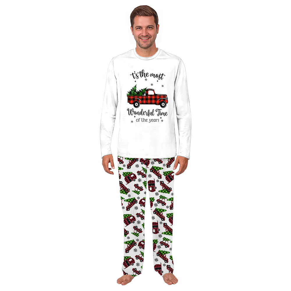 Red Truck Christmas Tree Pajamas Matching Family Sleepwear Red Truck Christmas Tree Pajamas Matching Family Sleepwear