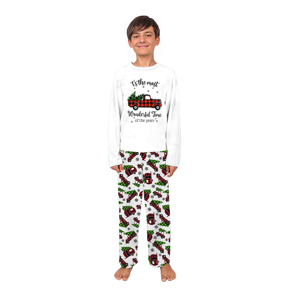 Red Truck Christmas Tree Pajamas Matching Family Sleepwear Red Truck Christmas Tree Pajamas Matching Family Sleepwear