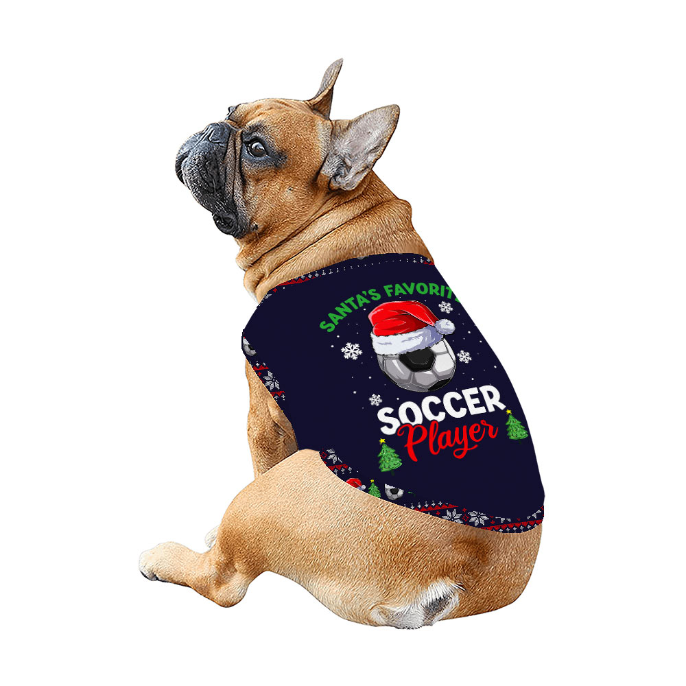 Santa Favorite Soccer Player Matching Family Christmas Pajamas