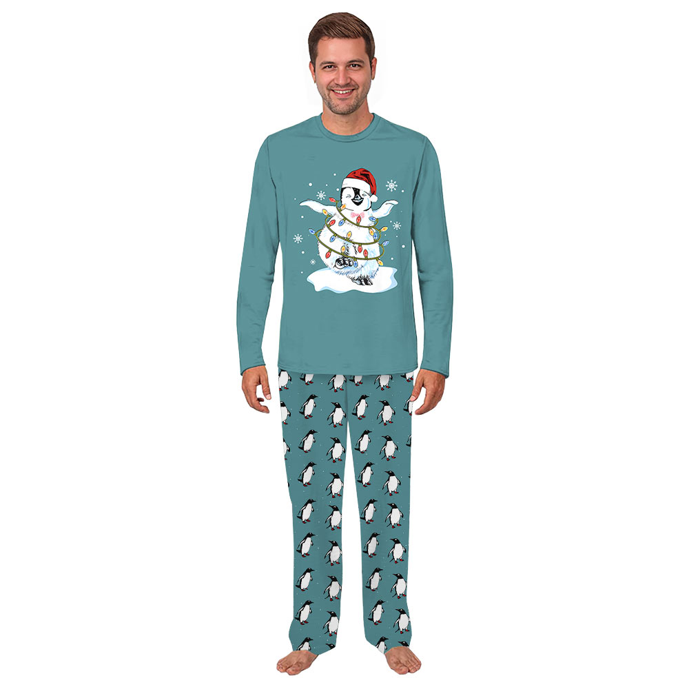 Cute Penguin Christmas Pajamas Matching Family and Dog