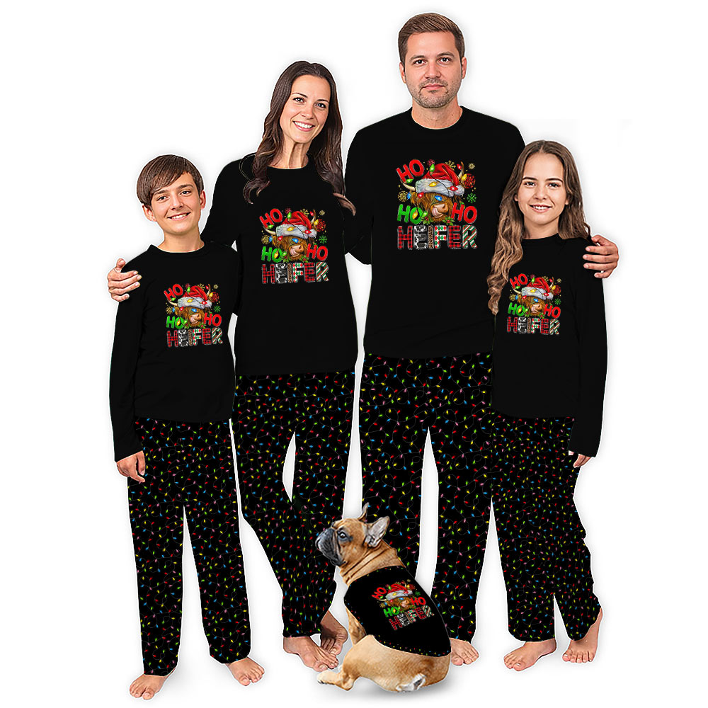 Christmas Heifer Cow Matching Family Christmas Pajamas Christmas Heifer Cow Matching Family Christmas Pajamas