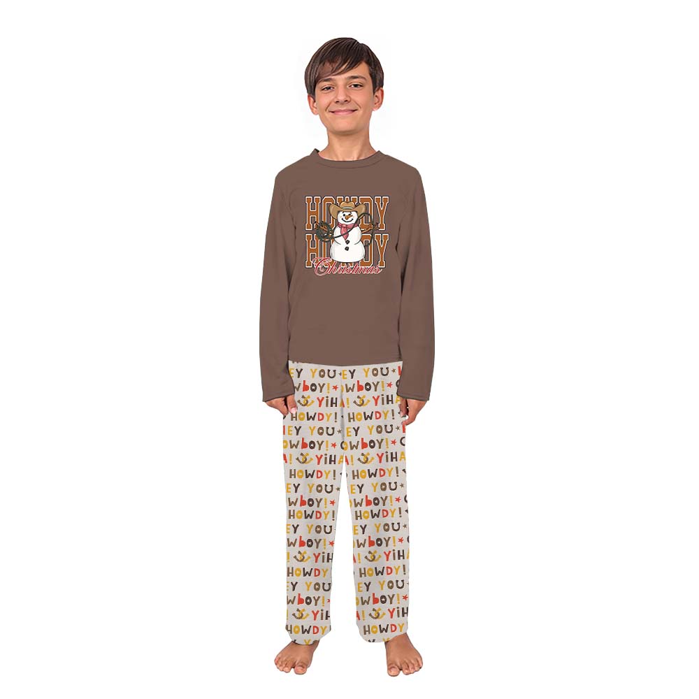 Snowman Cowboy Christmas Pajamas For Dogs And Family