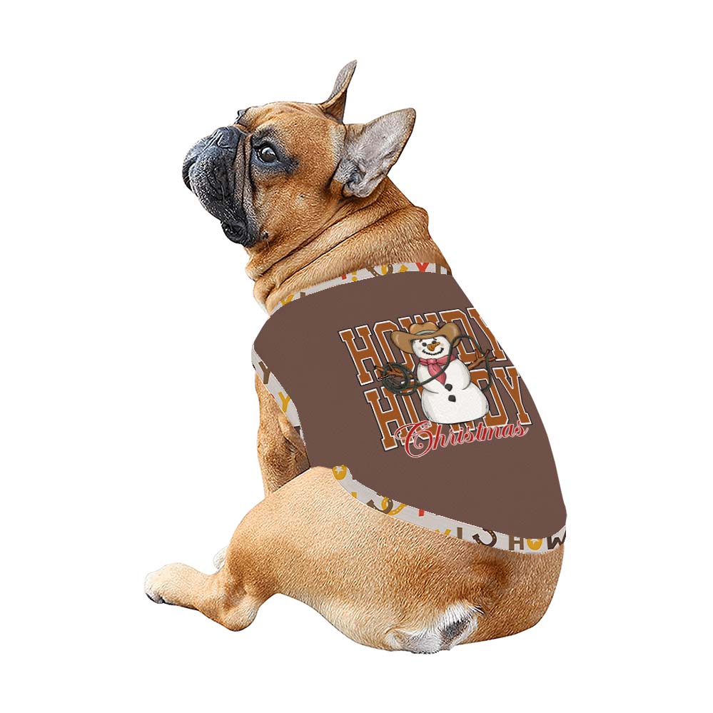 Snowman Cowboy Christmas Pajamas For Dogs And Family