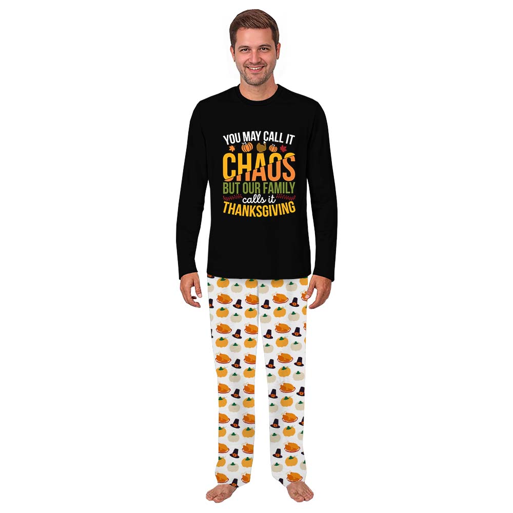 Funny Thanksgiving Pajamas For Family With Dog Funny Thanksgiving Pajamas For Family With Dog