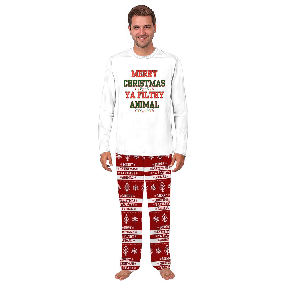 Merry Christmas Ya Filthy Animal Matching Pjs For Dog And Owner