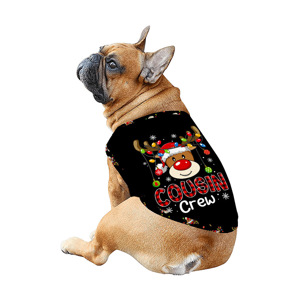 Reindeer Cousin Crew Christmas Pajamas Matching Family And Dog Reindeer Cousin Crew Christmas Pajamas Matching Family And Dog