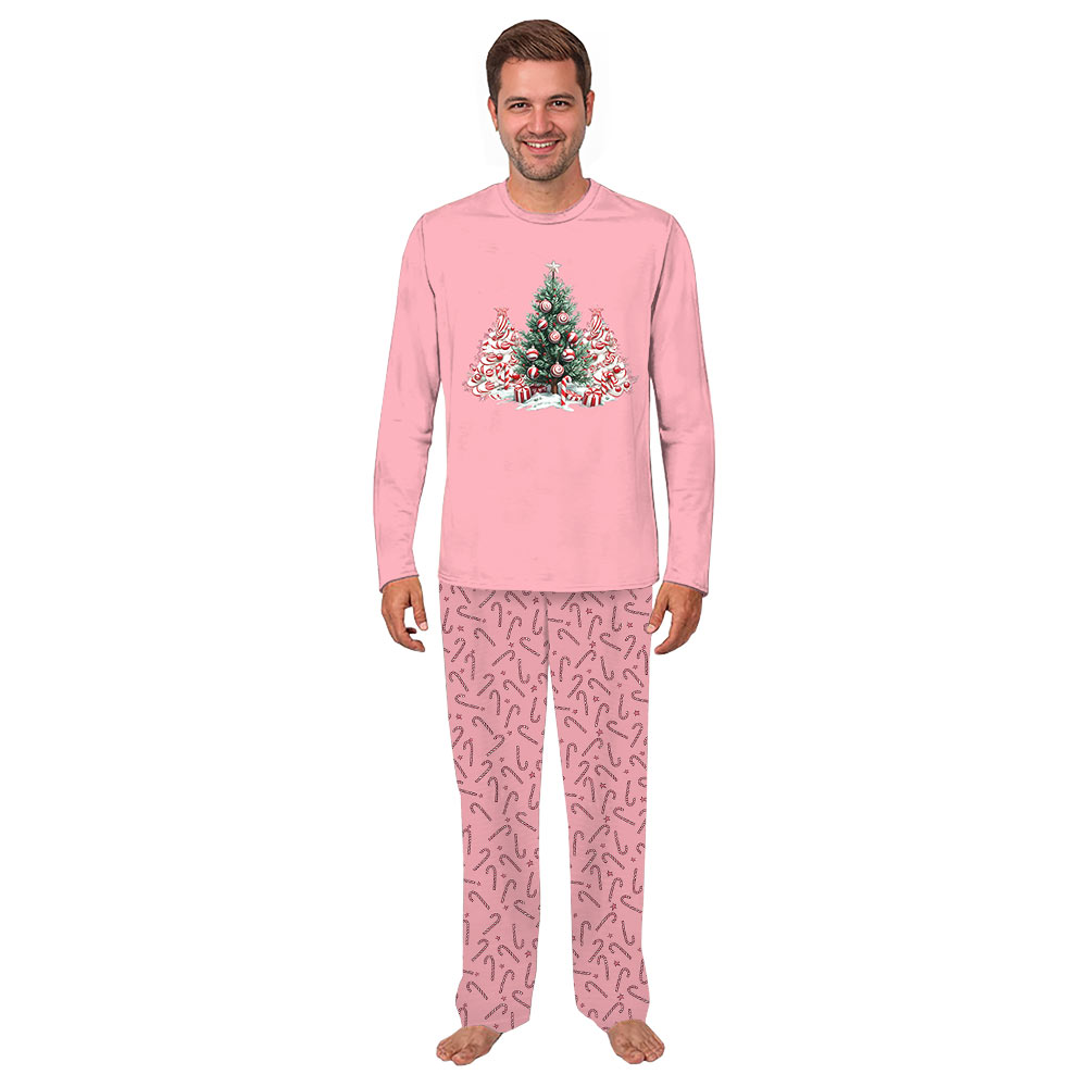 Candy Cane Christmas Tree Matching Family And Dog Pajamas Candy Cane Christmas Tree Matching Family And Dog Pajamas