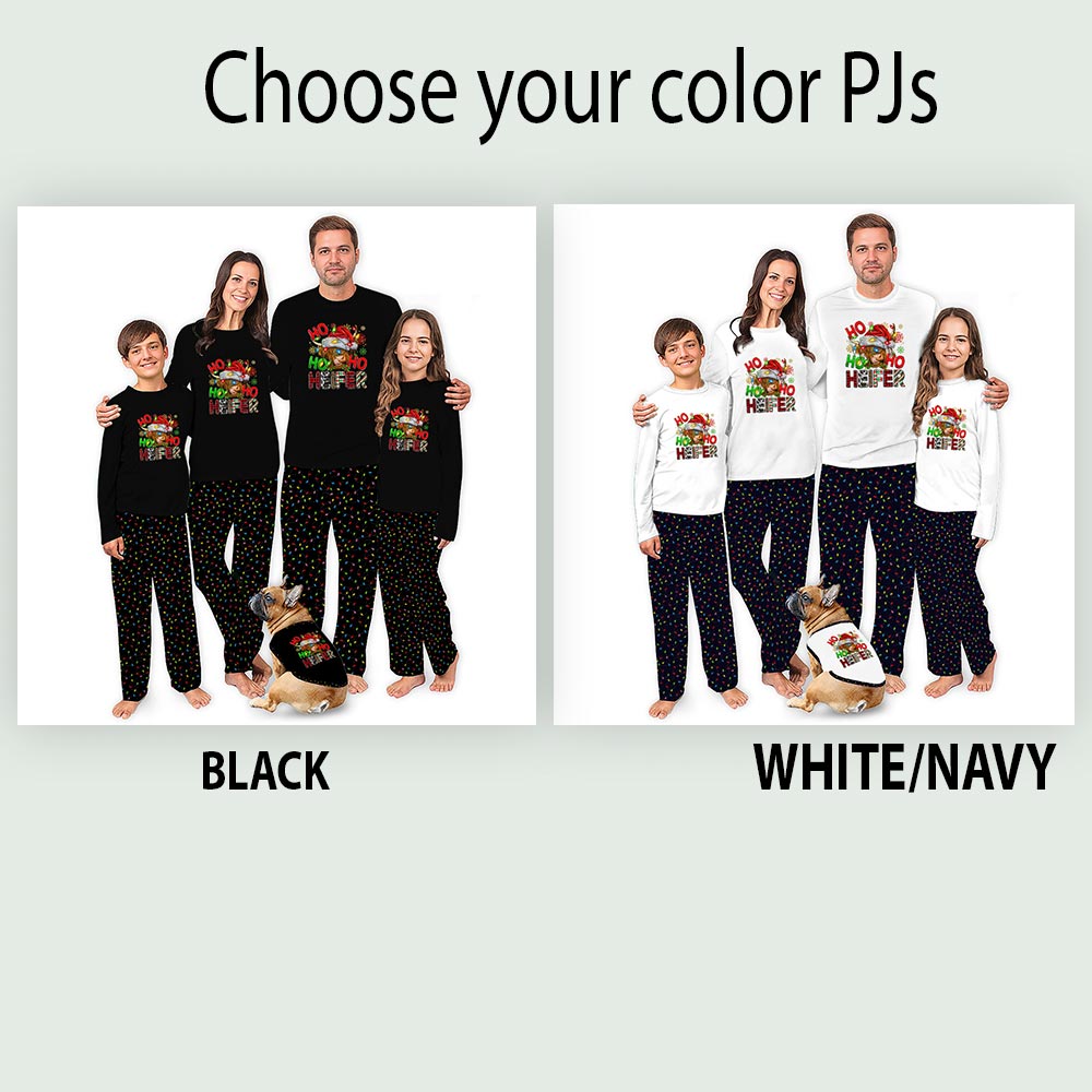 Christmas Heifer Cow Matching Family Christmas Pajamas Christmas Heifer Cow Matching Family Christmas Pajamas