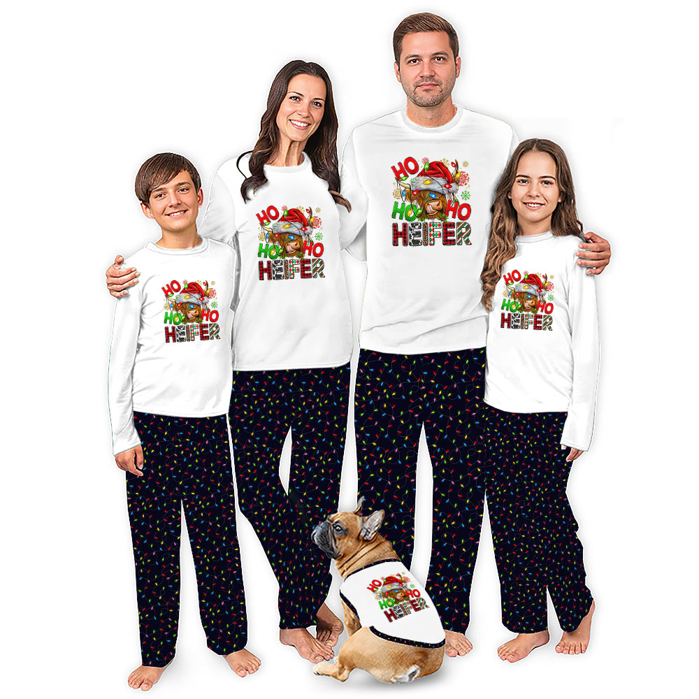 Christmas Heifer Cow Matching Family Christmas Pajamas Christmas Heifer Cow Matching Family Christmas Pajamas