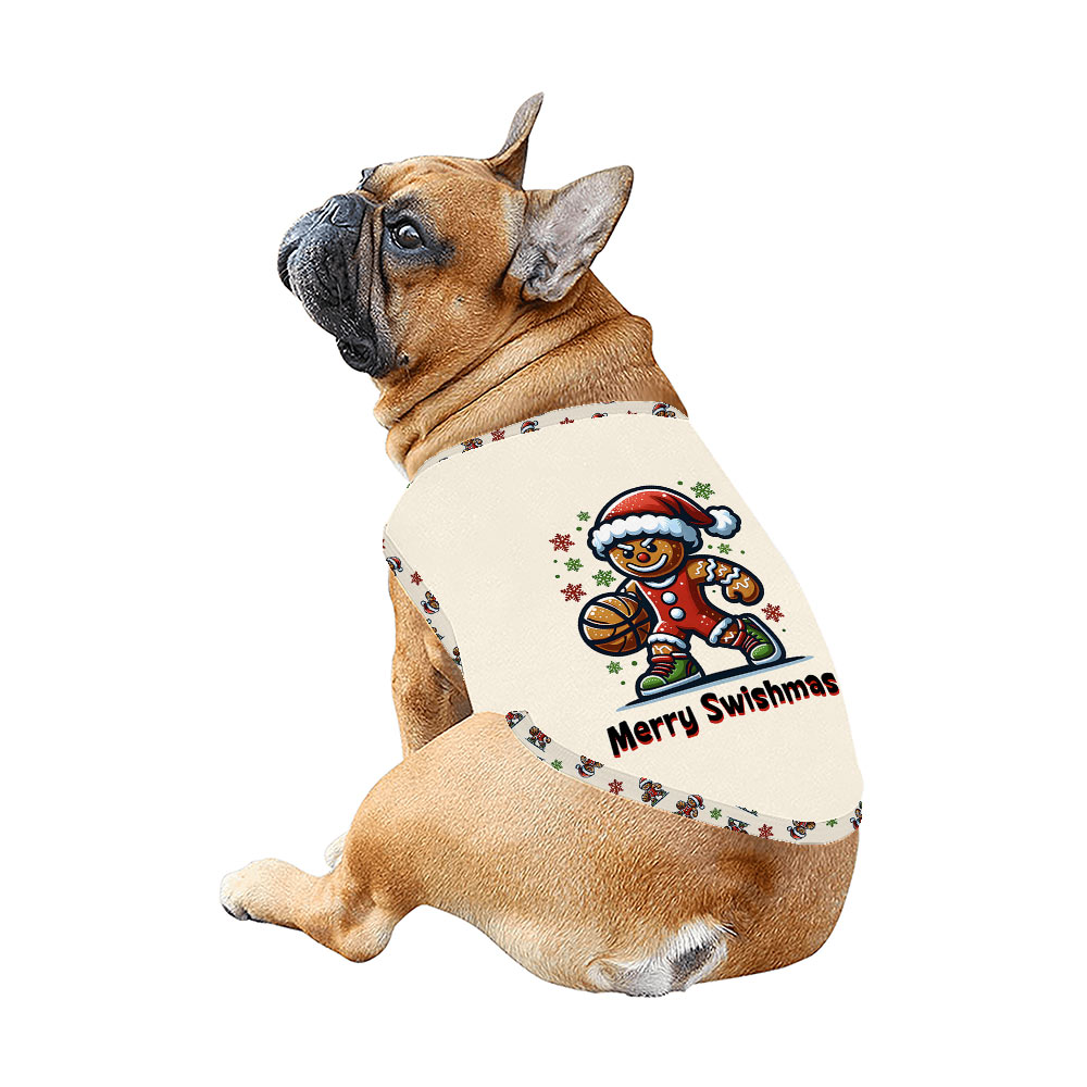 Gingerbread Basketball Player Merry Christmas Pajamas With Dog Gingerbread Basketball Player Merry Christmas Pajamas With Dog
